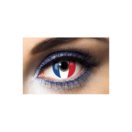 LENTILLES CONTACT DRAPEAU FRANCE